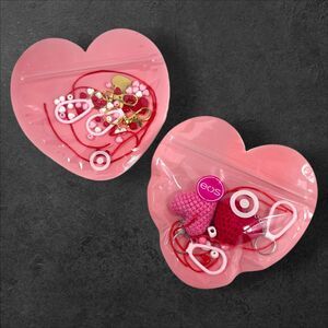 Target EOS Valentine DIY Keychain Kit Set 2 Limited Promo Pink Heart Craft Red